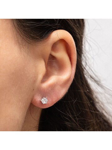 Boucles d'oreilles Zeeme en argent : devant