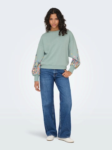 ONLY Sweatshirt 'ONLBROOKE' in Grün