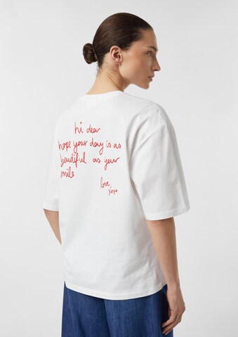 T-shirt COMMA en blanc : devant