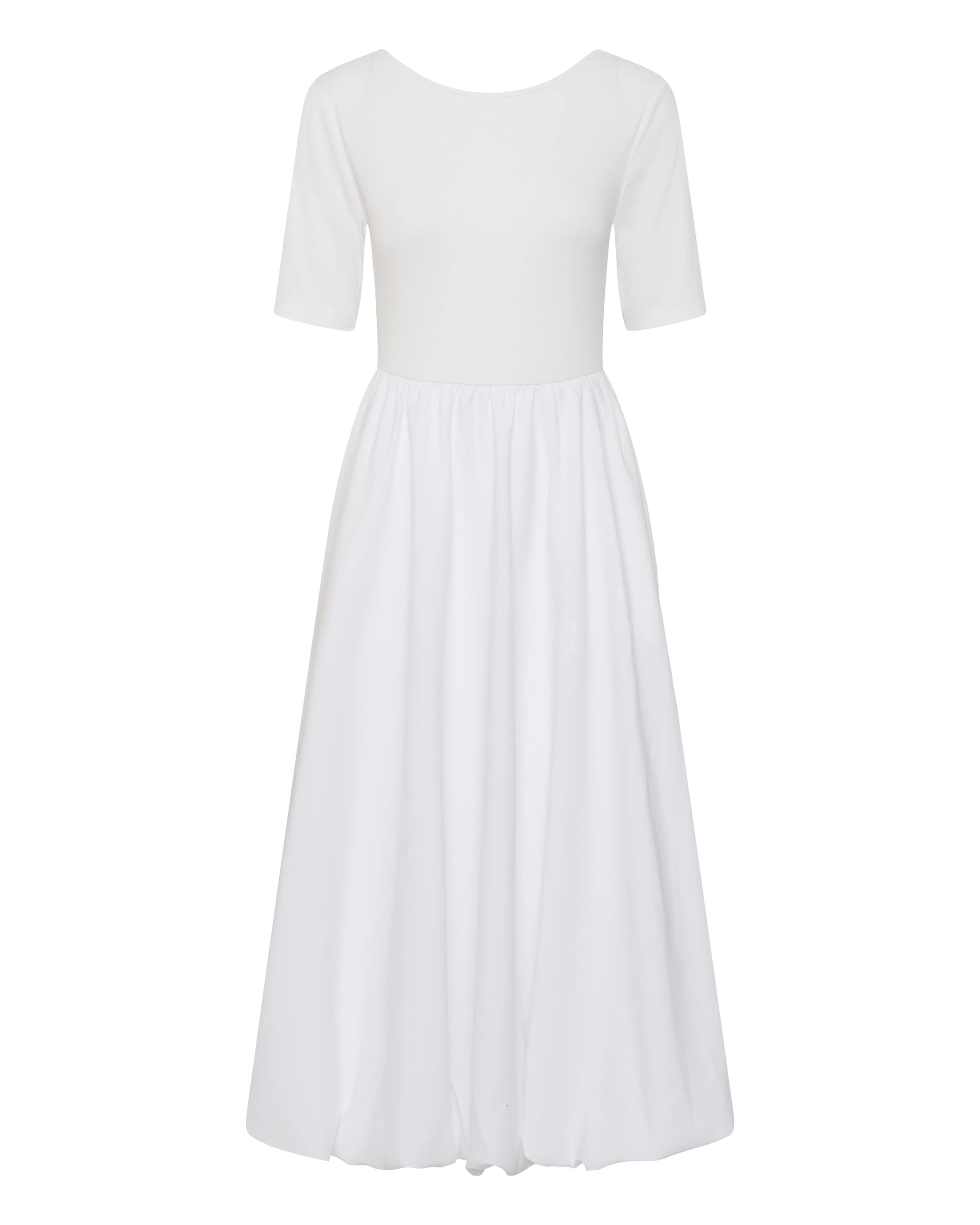 Kaffe Jurk 'KAkirsten' in Wit: voorkant