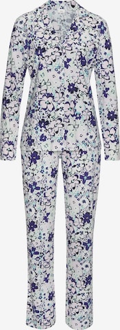 s.Oliver Pyjama in Blauw: voorkant