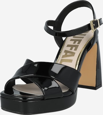 BUFFALO Páskové sandály 'CHERRY' – černá: přední strana