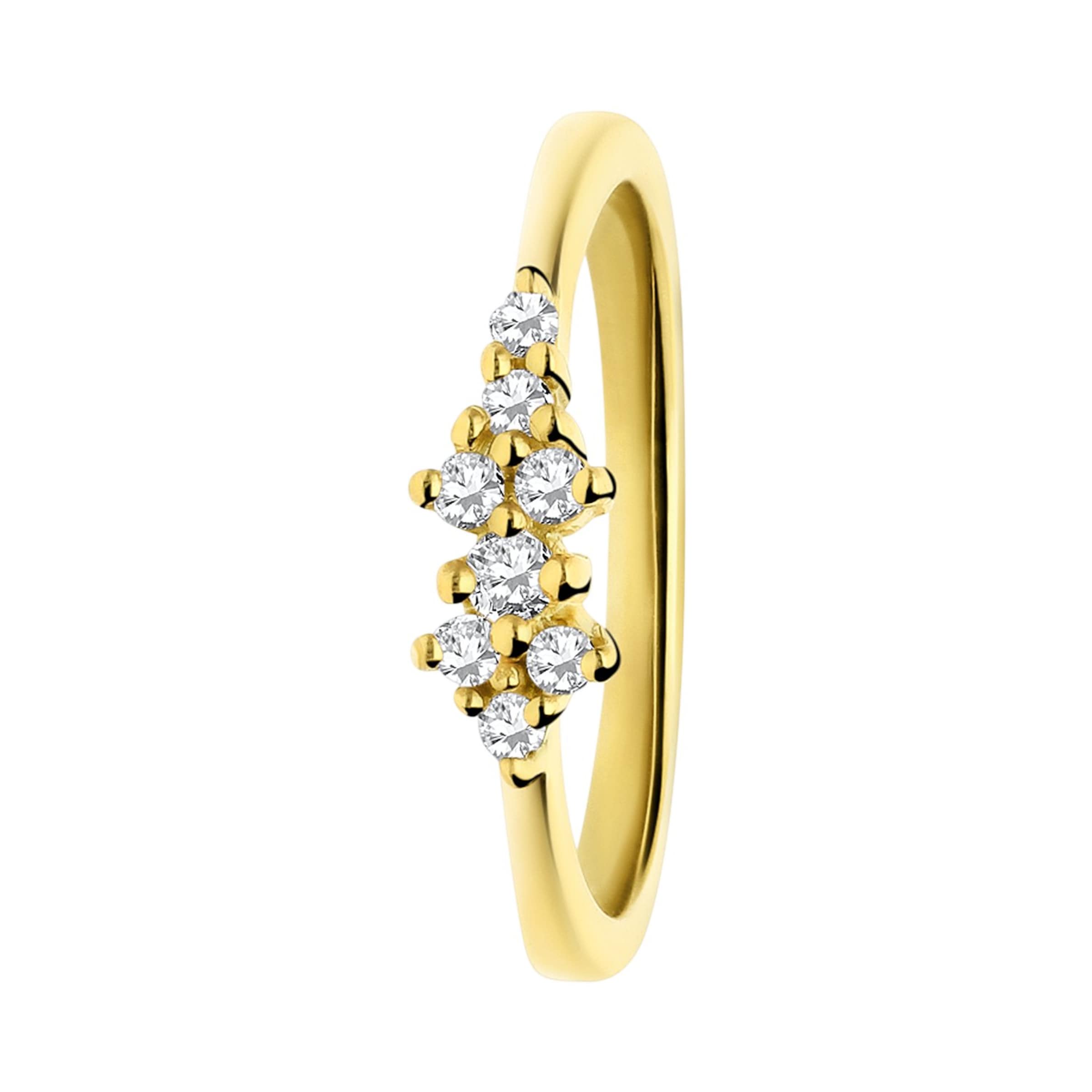 Lucardi Ring in Gold: front