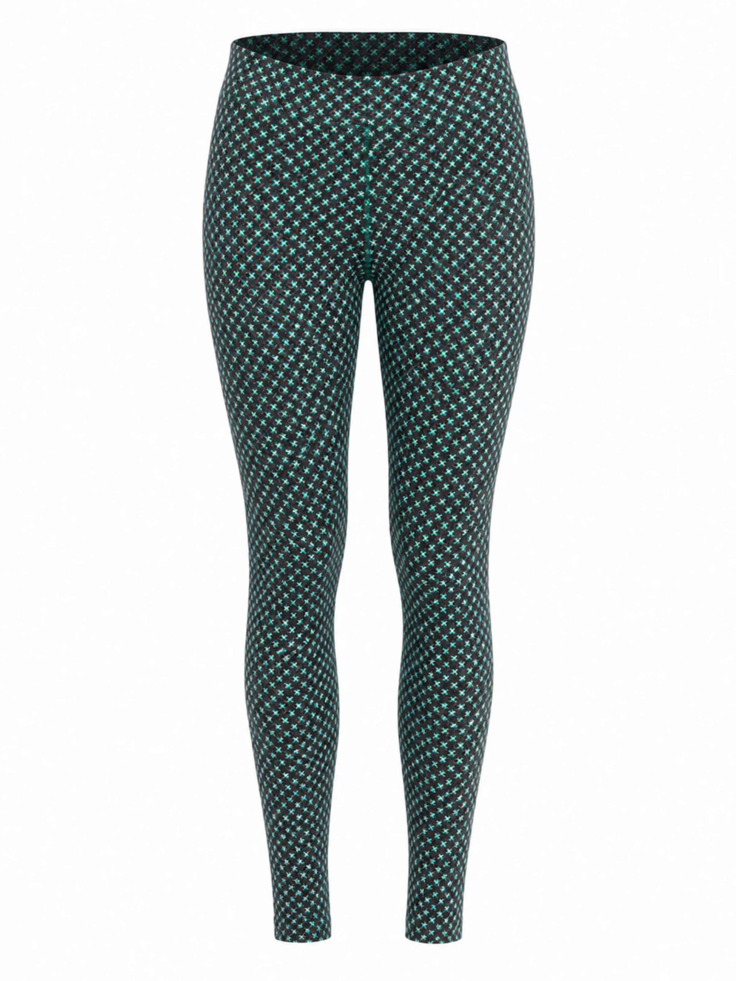 Leela COTTON Skinny Leggings 'Damen Bio-Baumwoll Leggings' in Green: front