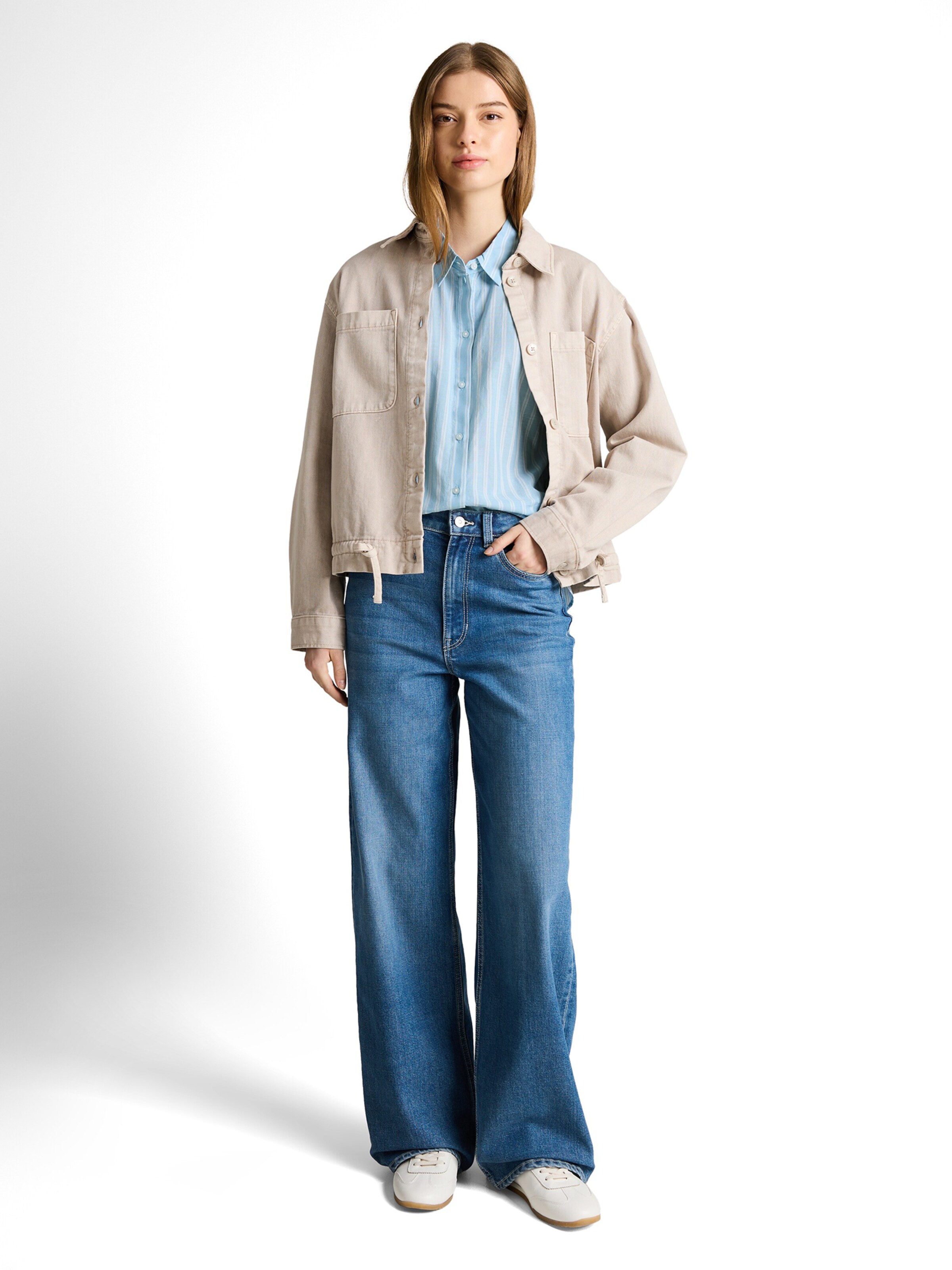 TOM TAILOR DENIM Blouse in Blue