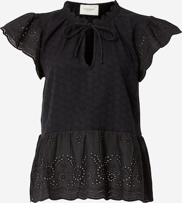 Summery Copenhagen - Blusa 'Anna' en negro: frente