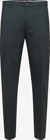 SELECTED HOMME - Slimfit Pantalón de pinzas 'Elon' en verde: frente