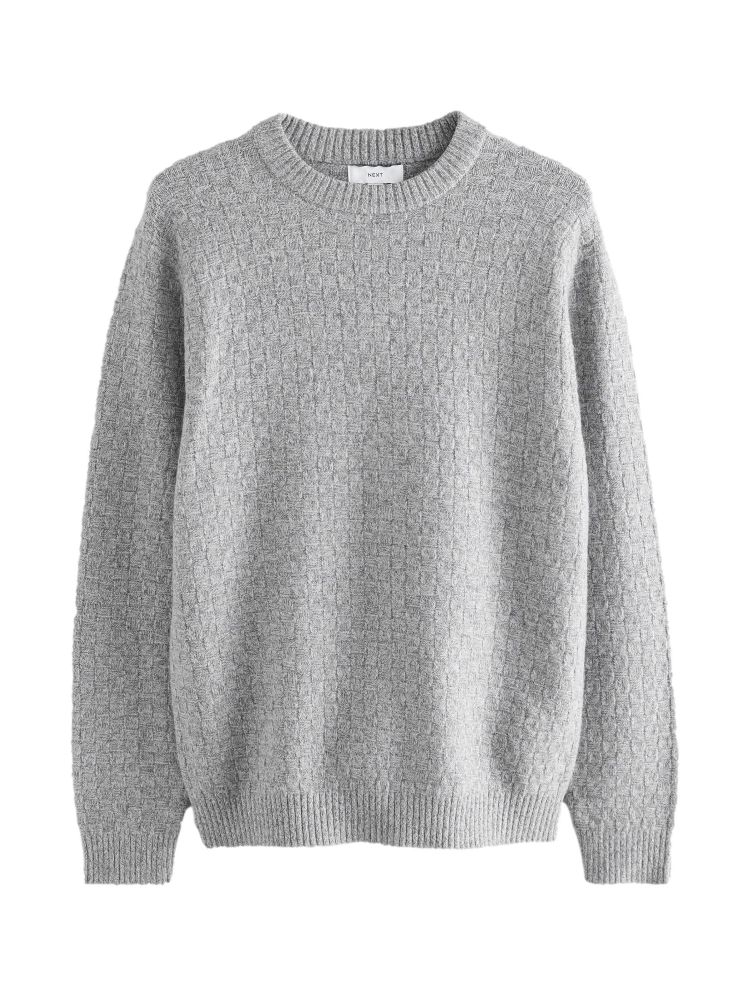 Next Пуловер в сиво: отпред