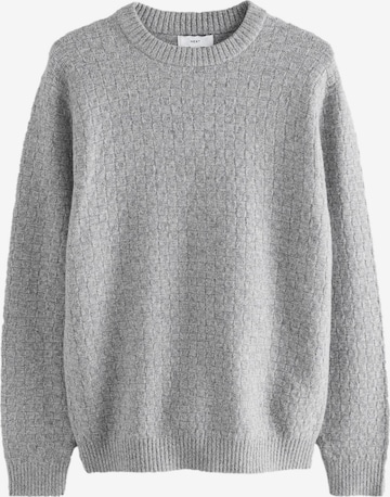Next Пуловер в сиво: отпред
