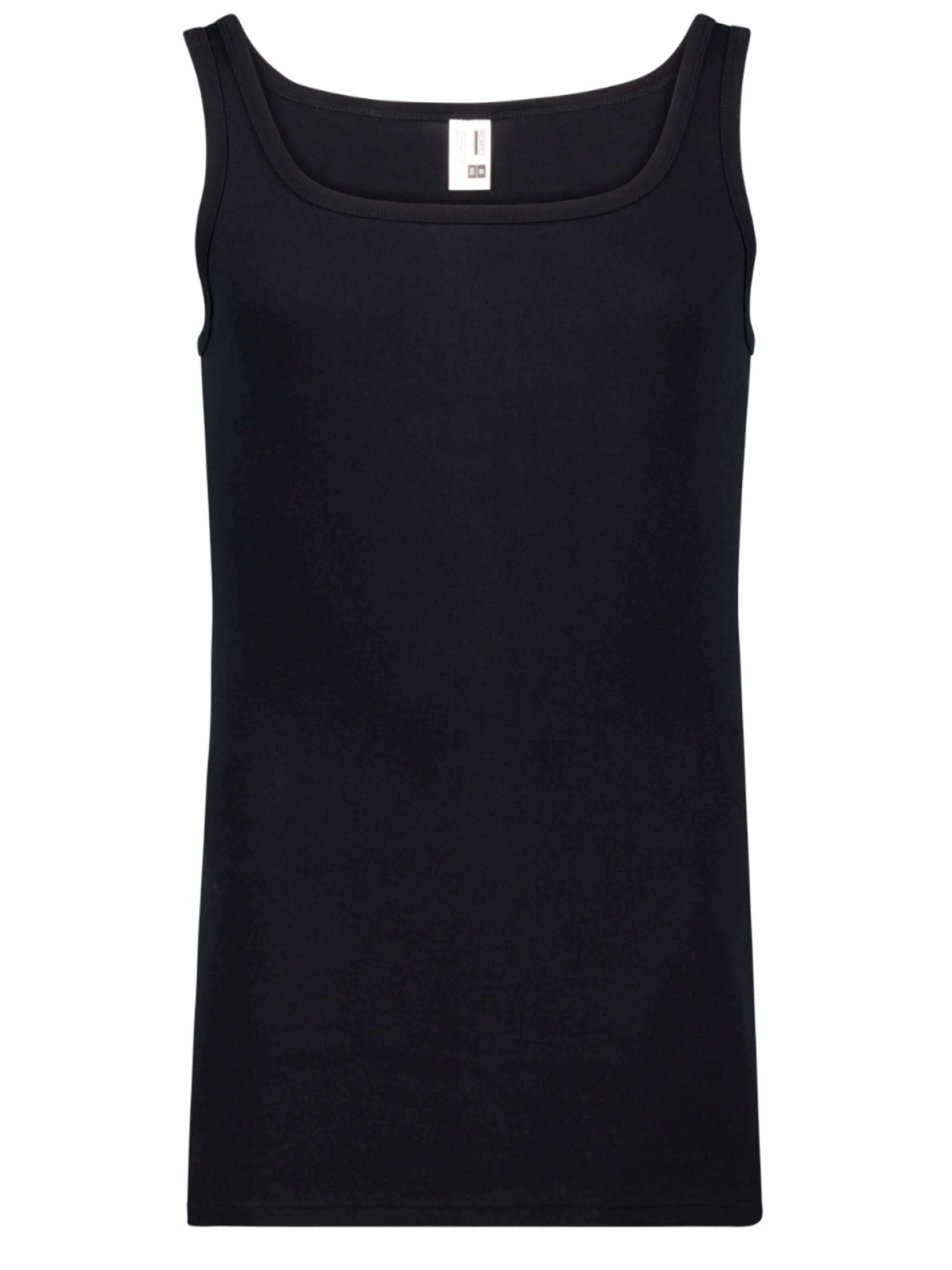 Adamo Undershirt 'Unterhemd Schwarz' in Black: front