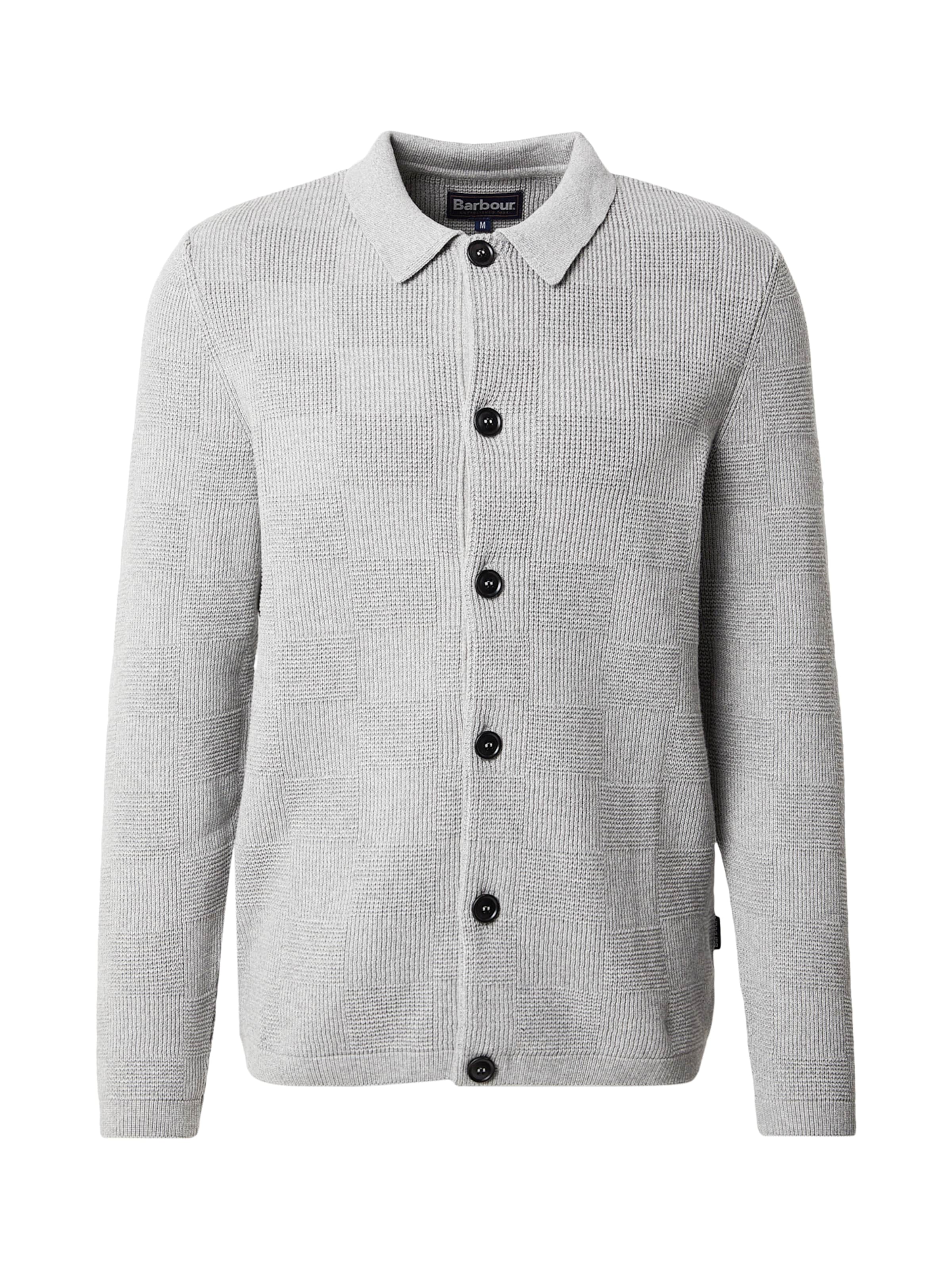 Barbour Gebreid vest in Grijs: voorkant