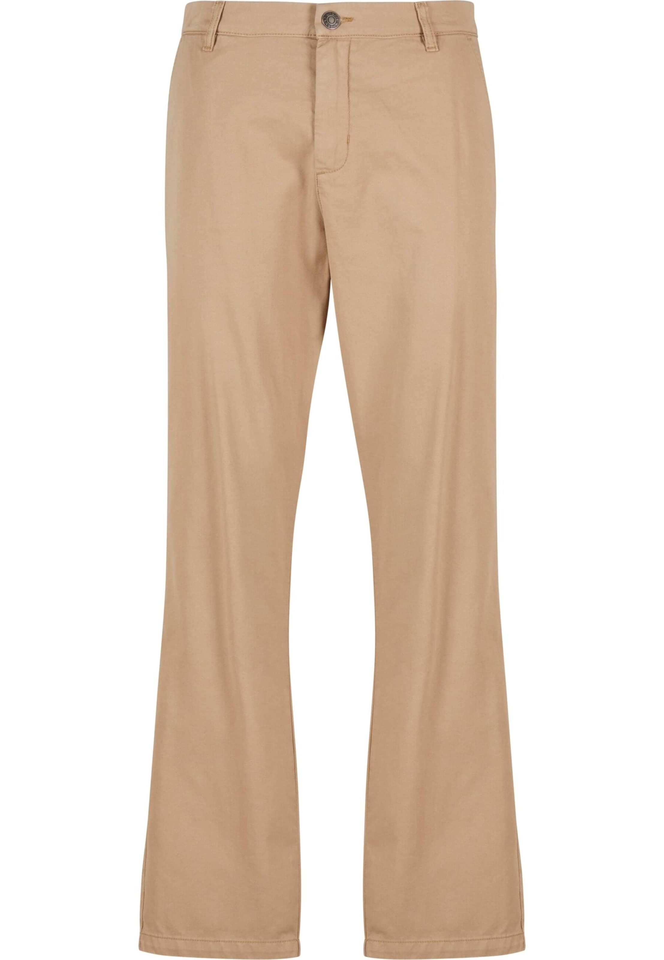 Urban Classics Loose fit Chino trousers in Beige: front