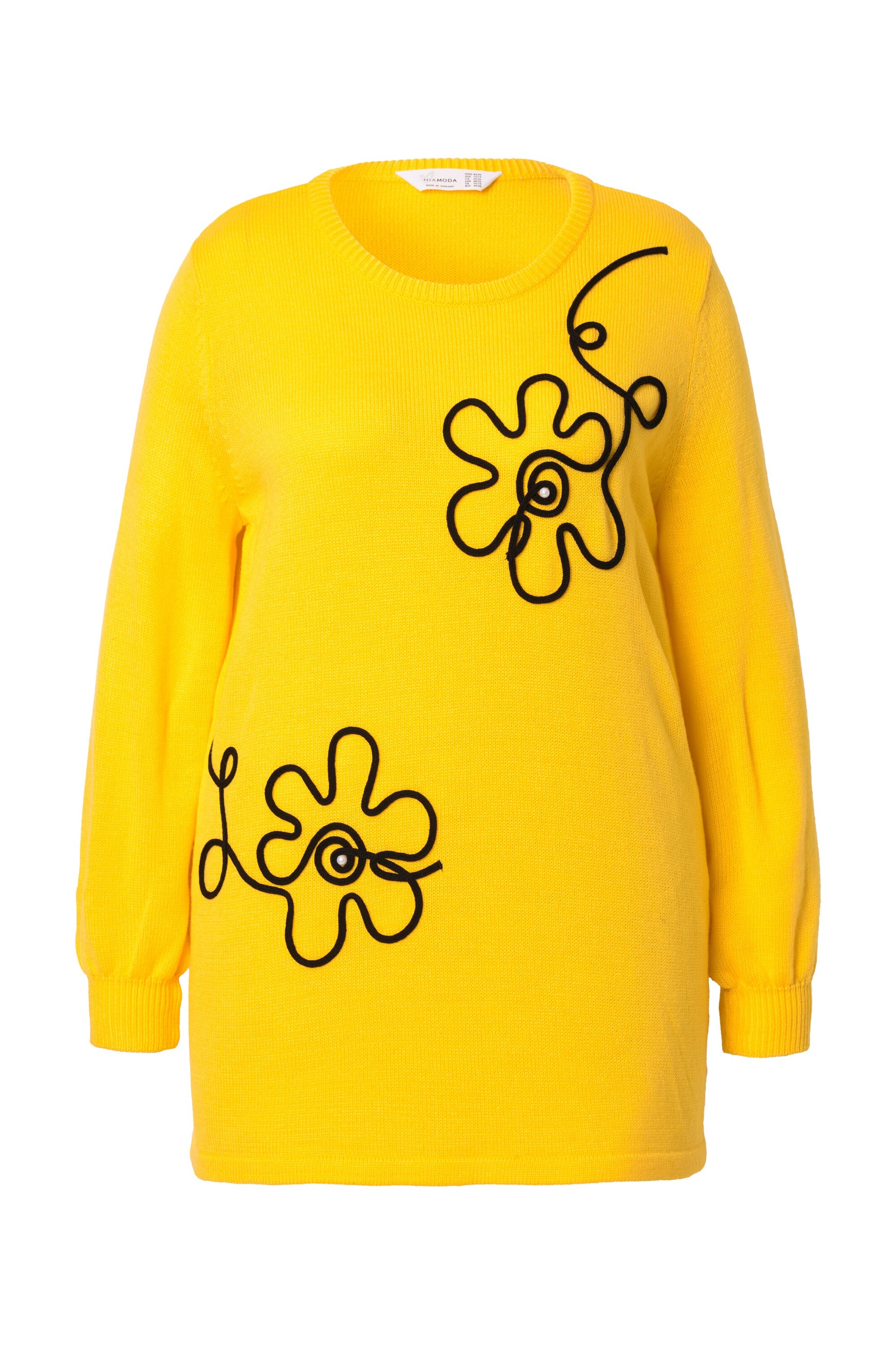MIAMODA Sweater in Yellow: front