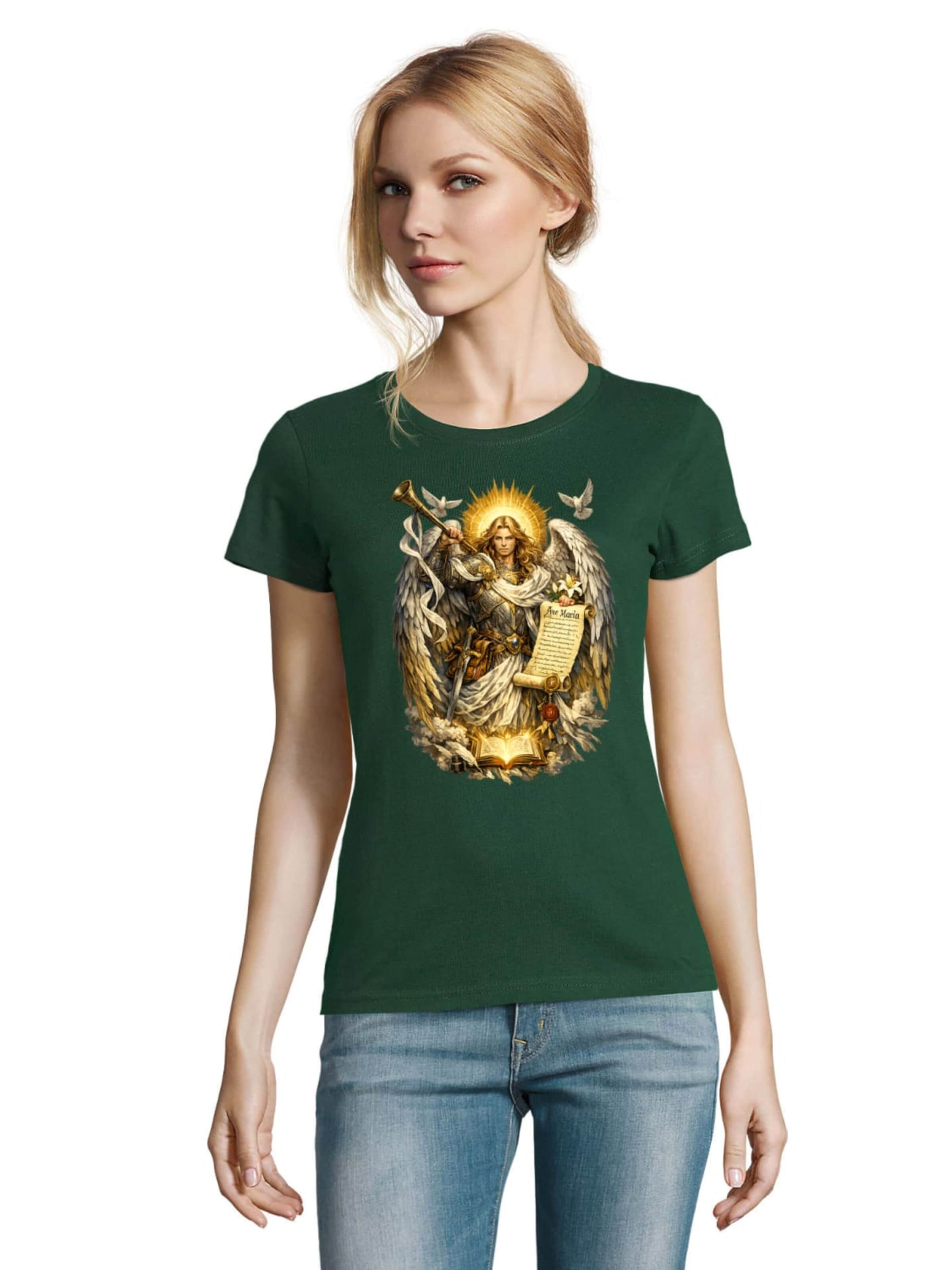 Blondie & Brownie Shirt‌‌‌‌ in Grün: Vorderseite