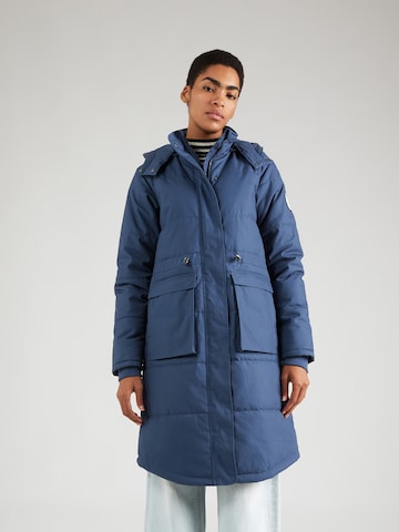 Manteau d’hiver 'Guerilla' bleed clothing en bleu : devant