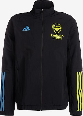 ADIDAS PERFORMANCE Athletic Jacket 'Arsenal' in Black: front