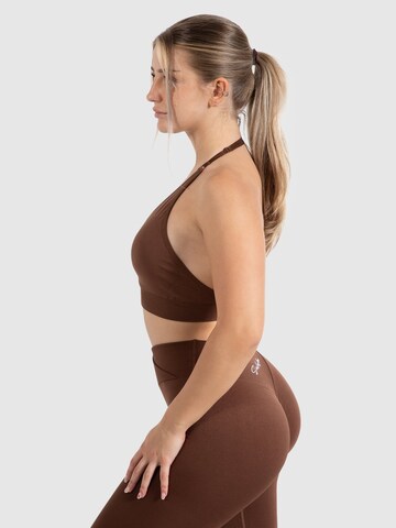 Smilodox Bralette Sports bra 'Silvia' in Brown