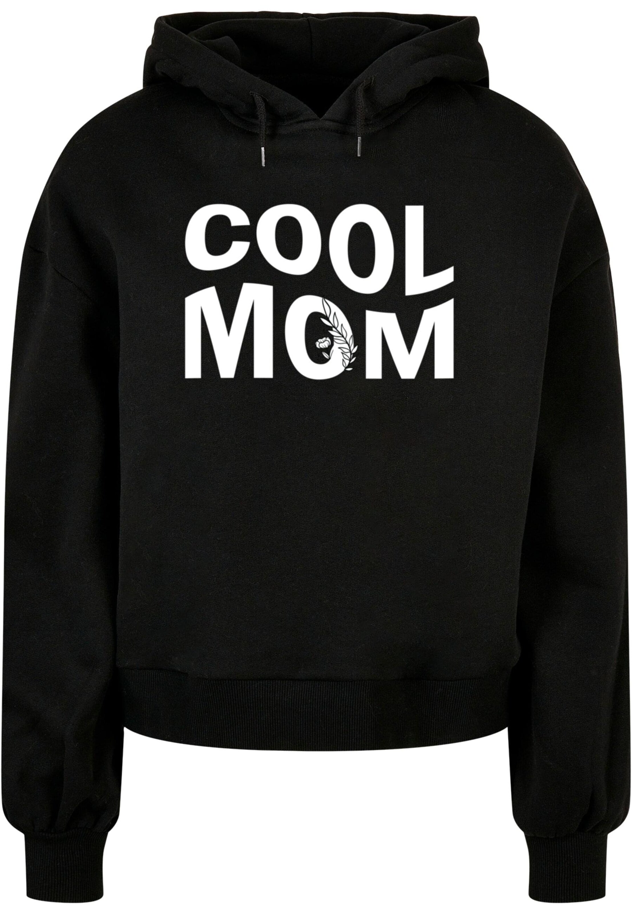 Merchcode Sweatshirt 'Mothers Day - Cool Mom' in Zwart: voorkant