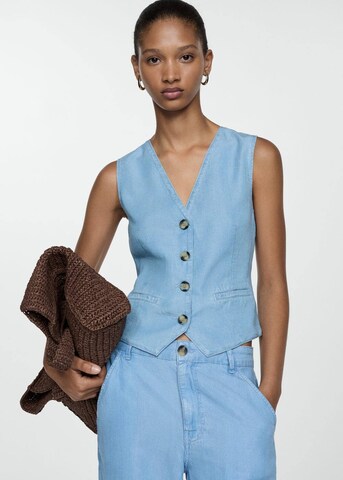 Gilet 'Luisa' MANGO en bleu : devant