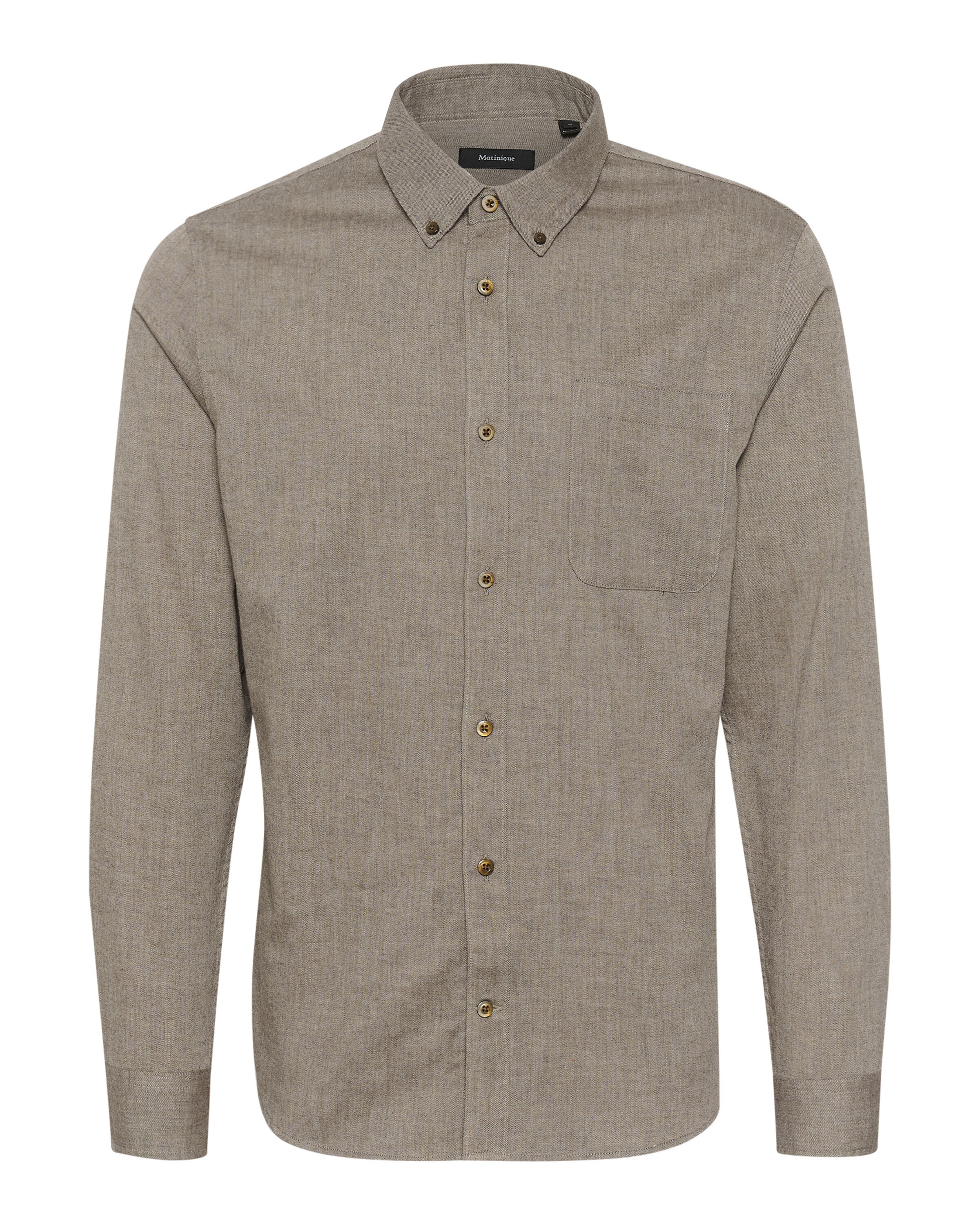 Matinique Slim fit Button Up Shirt &#x27;MATrostol&#x27; in Grey: front