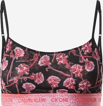 Calvin Klein Underwear Korzetová Podprsenka 'One Glitter' – černá: přední strana