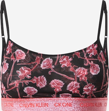 Calvin Klein Underwear Bralette Bra 'One Glitter' in Black: front