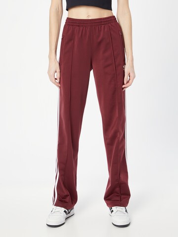 ADIDAS ORIGINALS Regular Trousers 'Adicolor Classics Firebird' in Red: front