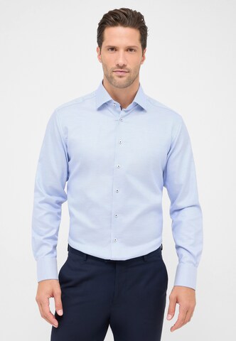 ETERNA Regular fit Zakelijk overhemd in Blauw: voorkant