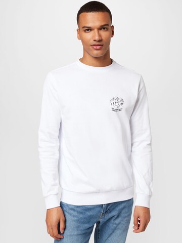 WESTMARK LONDON Sweatshirt 'Line Call' in Wit: voorkant