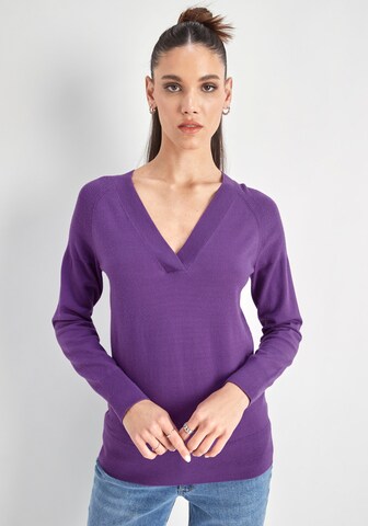 HECHTER PARIS Pullover in Lila: predná strana