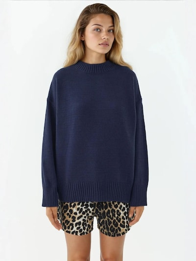 Hiccup Pull-over en S en bleu nuit, Vue avec produit