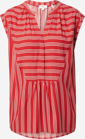 s.Oliver Blouse in Rood: voorkant