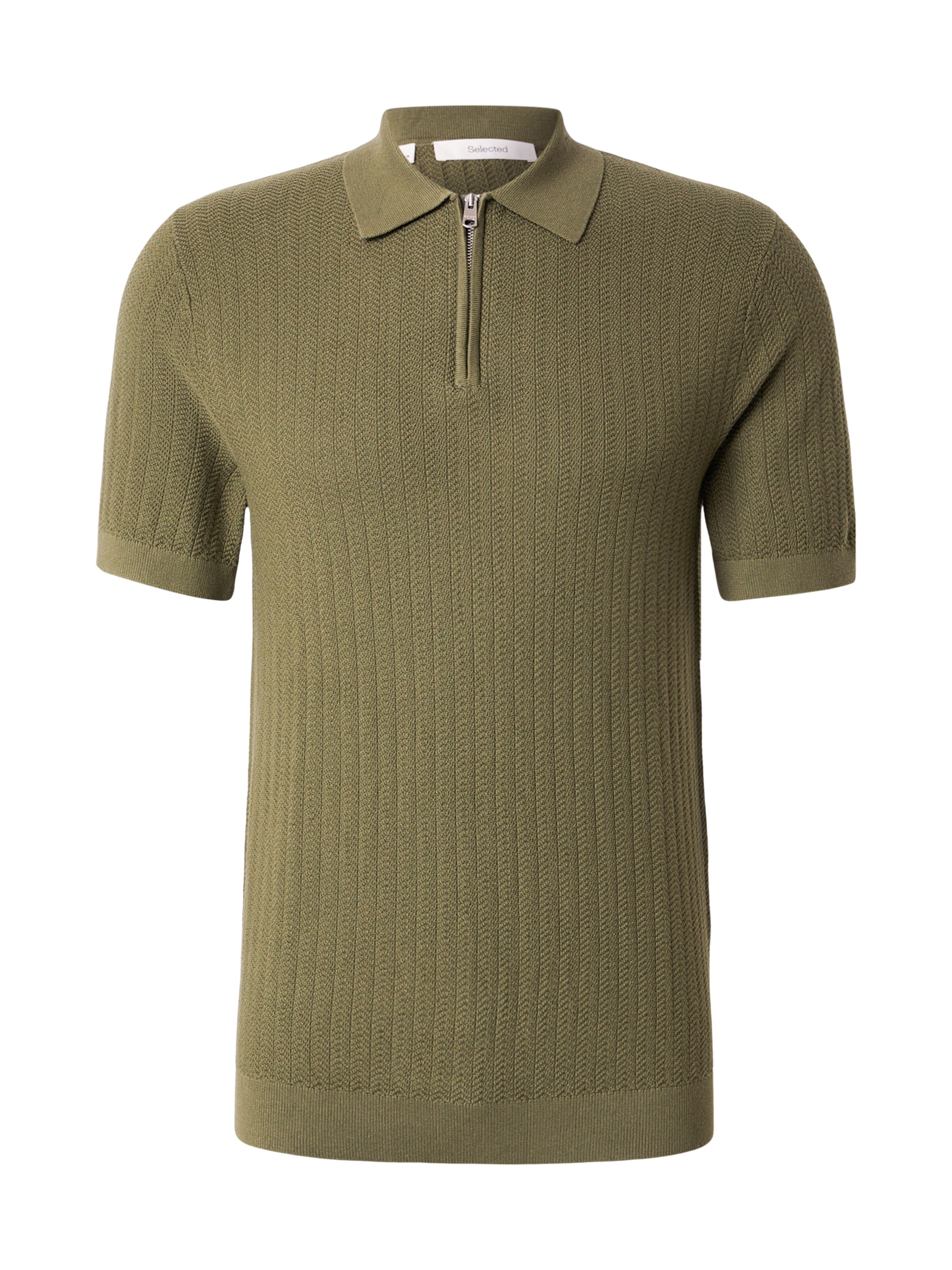 SELECTED Pulover 'SLHCURT' | oliva barva, Prikaz izdelka