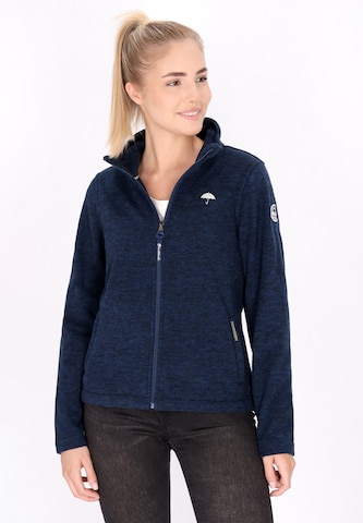 Schmuddelwedda Fleece jas in Blauw: voorkant