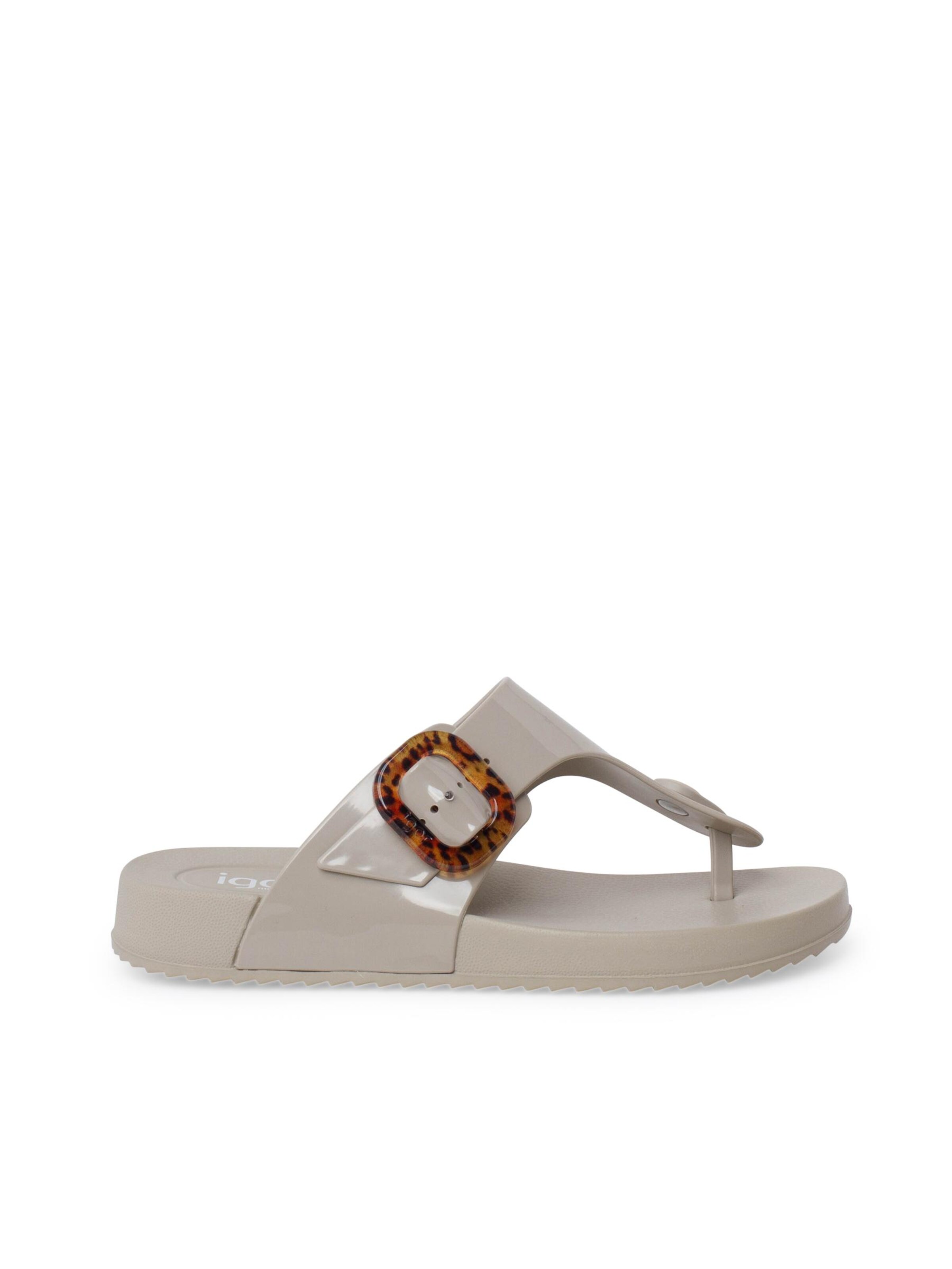 IGOR - Sandalias de dedo en beige: frente
