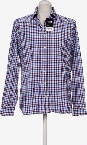 MANGO MAN Button Up Shirt in L in Purple: front
