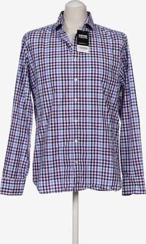MANGO MAN Button Up Shirt in L in Purple: front