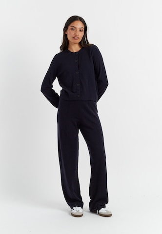 Chinti & Parker Wide Leg Bukser 'Basics' i blå