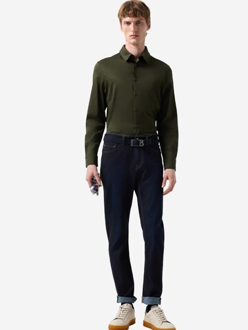BOGNER Regular fit Button Up Shirt 'Franz' in Green