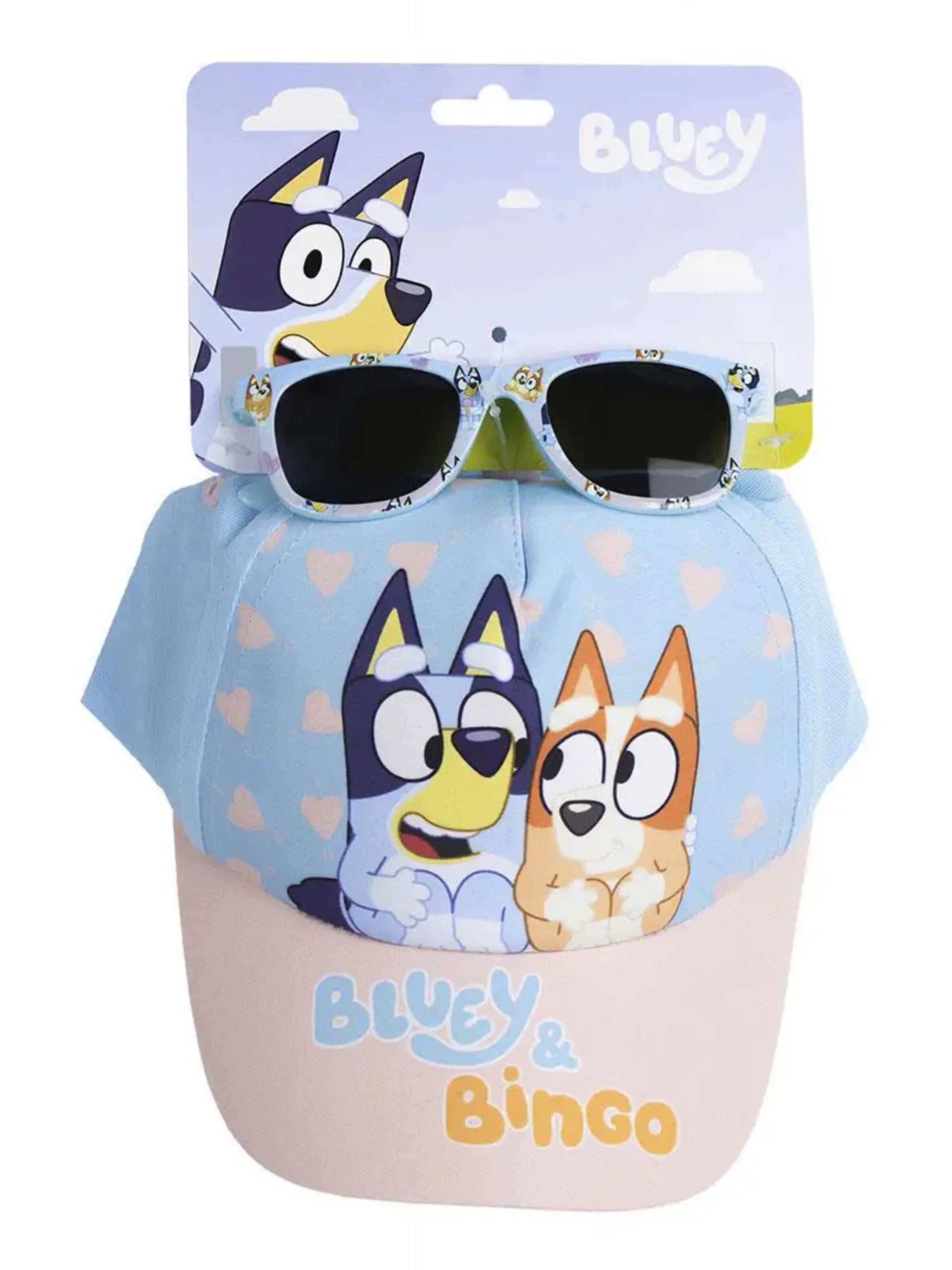 Bluey Cap 'Bluey & Bingo Summer Set with Cap & Sunglasses'‌‌‌ in Mischfarben: Vorderseite