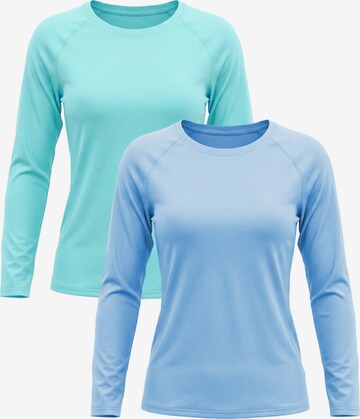 MEETWEE Shirt '2-Pack UV Protection Shirt' in Blauw: voorkant