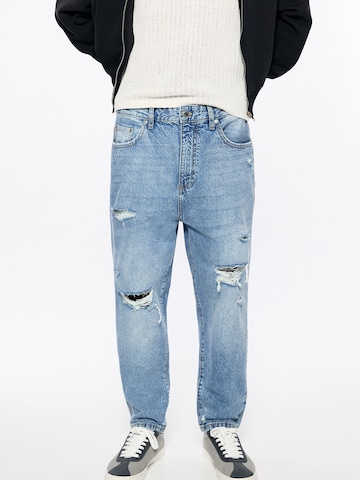 Pull&Bear Loosefit Jeans in Blau