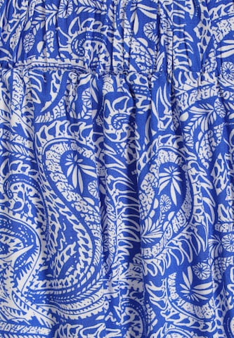 Wide Leg Pantalon 'Retro' Gaya en bleu
