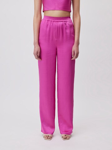 Wide Leg Pantalon 'Carlotta' LeGer by Lena Gercke en rose : devant