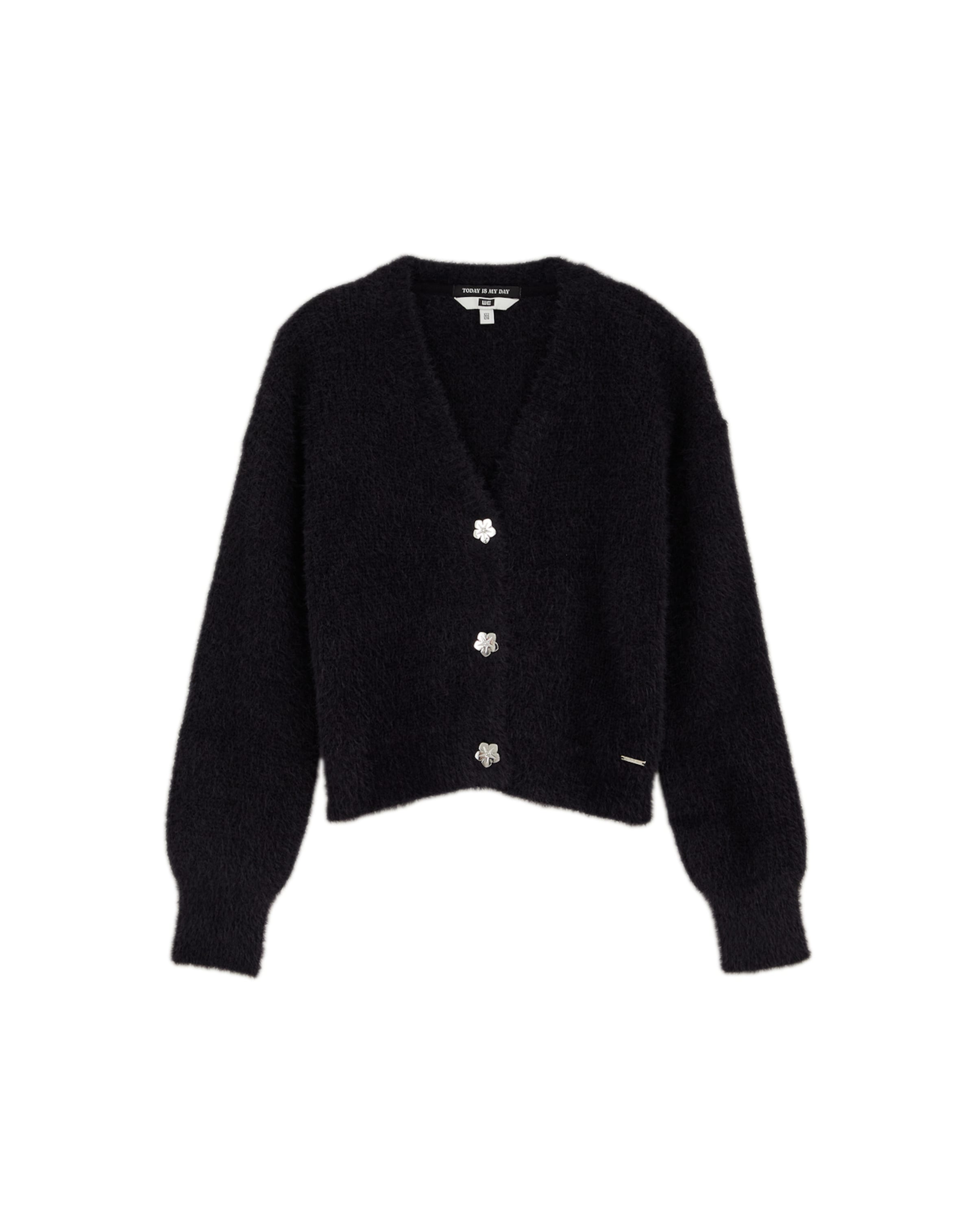 WE Fashion Cardigan i sort: forside