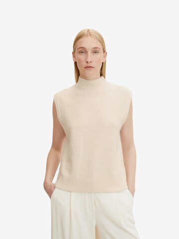 TOM TAILOR Pullover in Beige: predná strana