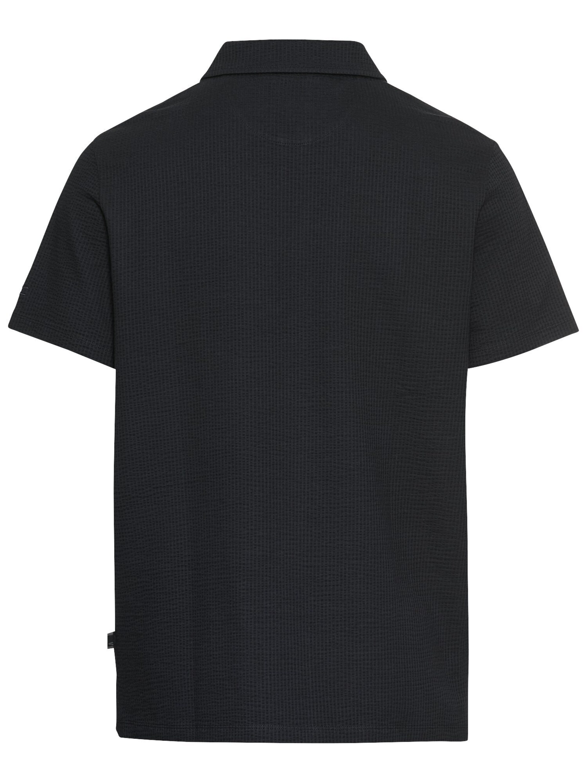 CAMEL ACTIVE Poloshirt aus einem Baumwollmix in Blau