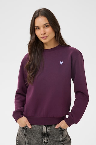 Kaffe Sweatshirt 'KAliddy' i lilla: forside