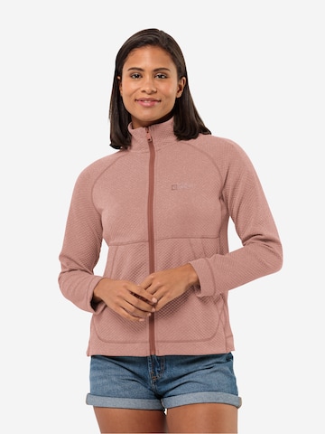 JACK WOLFSKIN Funktionsfleecejacke 'FERNWEH' in Pink: predná strana