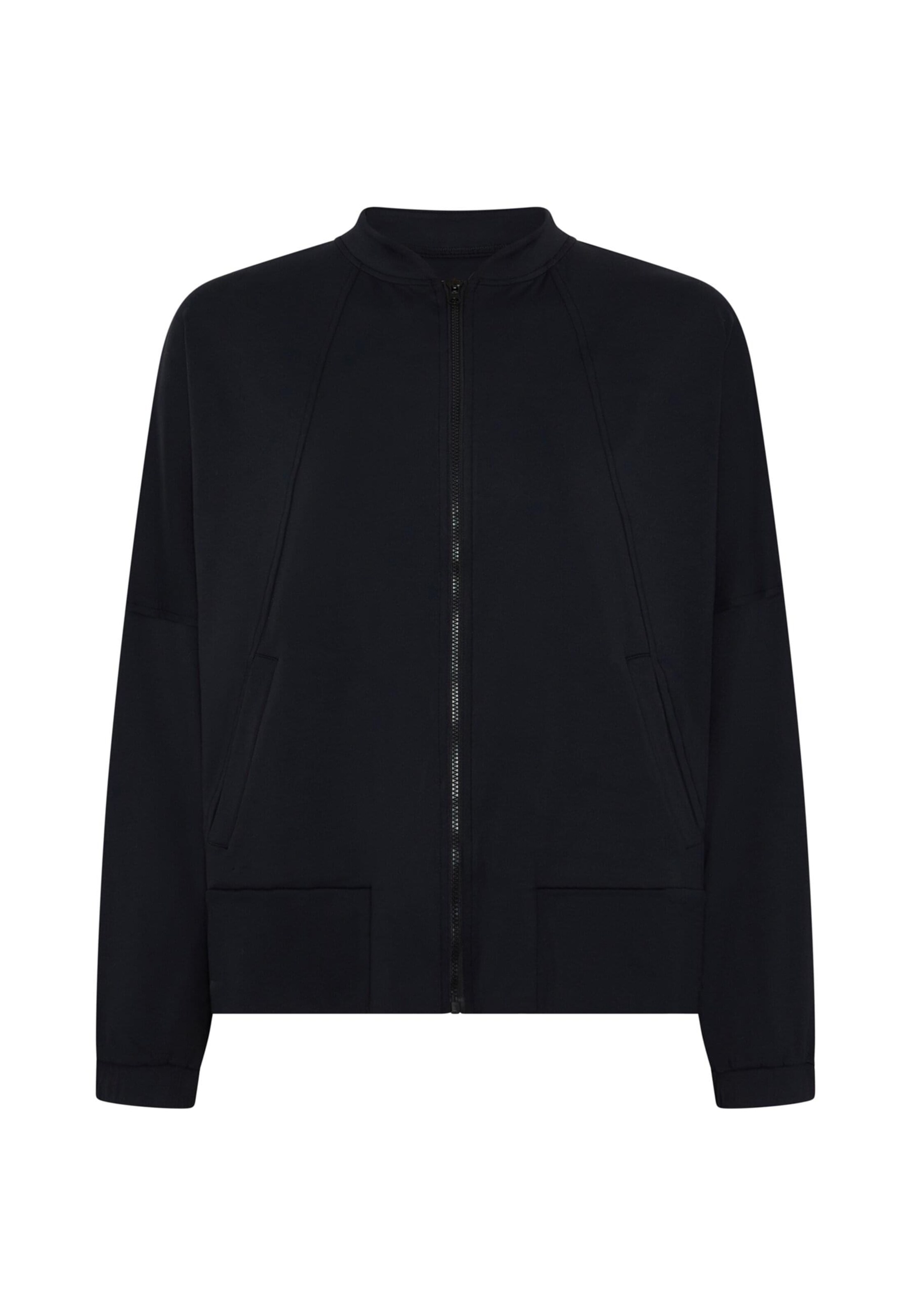 Born Sweat jacket 'Leila' in Black: front